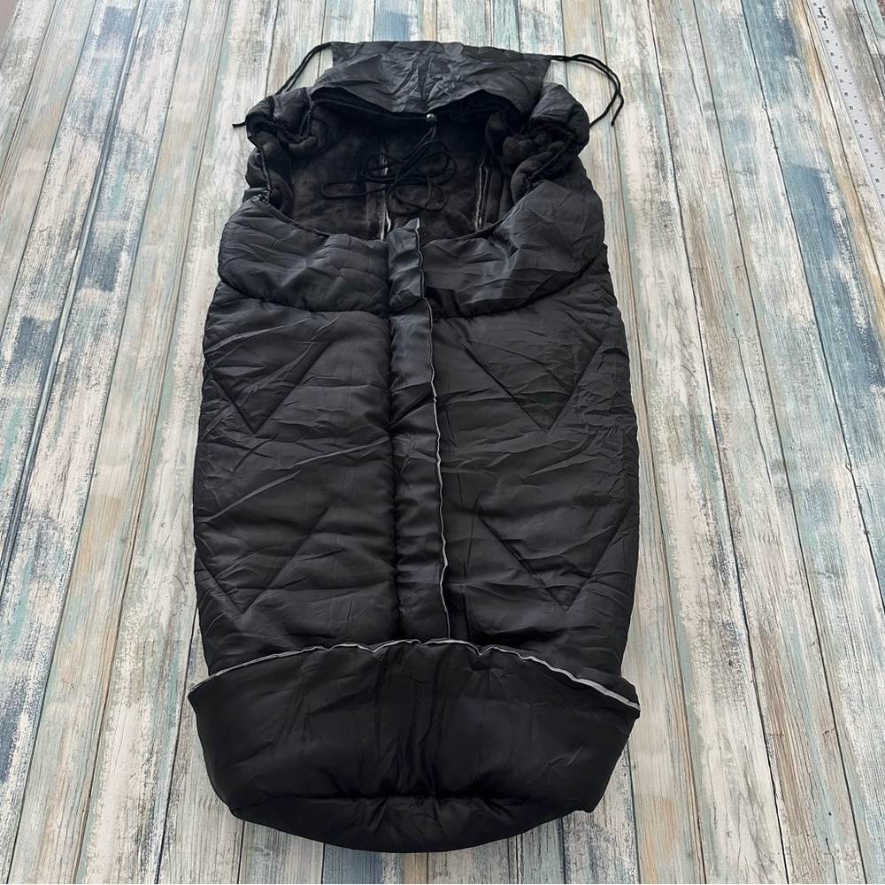 Stroller Footmuff - Plush Weather Proof Warm Bunting Bag Black